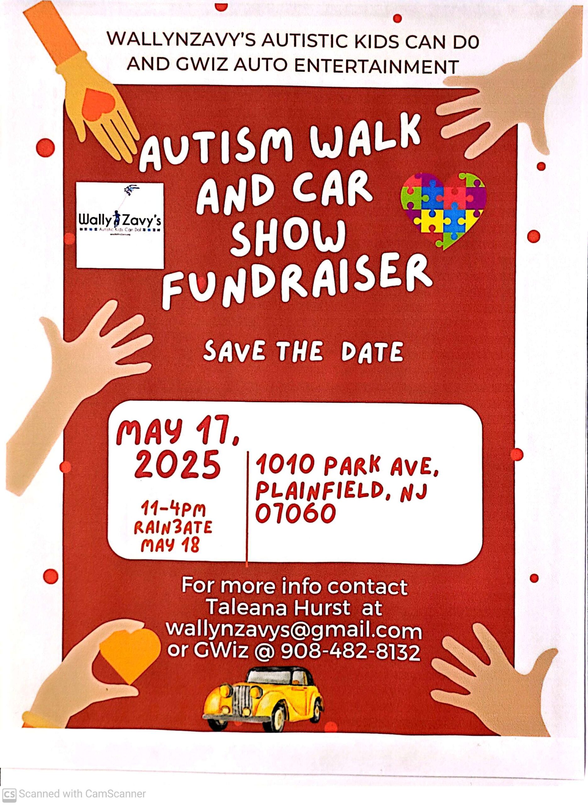 4TH Annual WallynZavy's Autistic Kids Can Do and Gwiz Auto Entertainment Classic Car/Bike Fundraiser